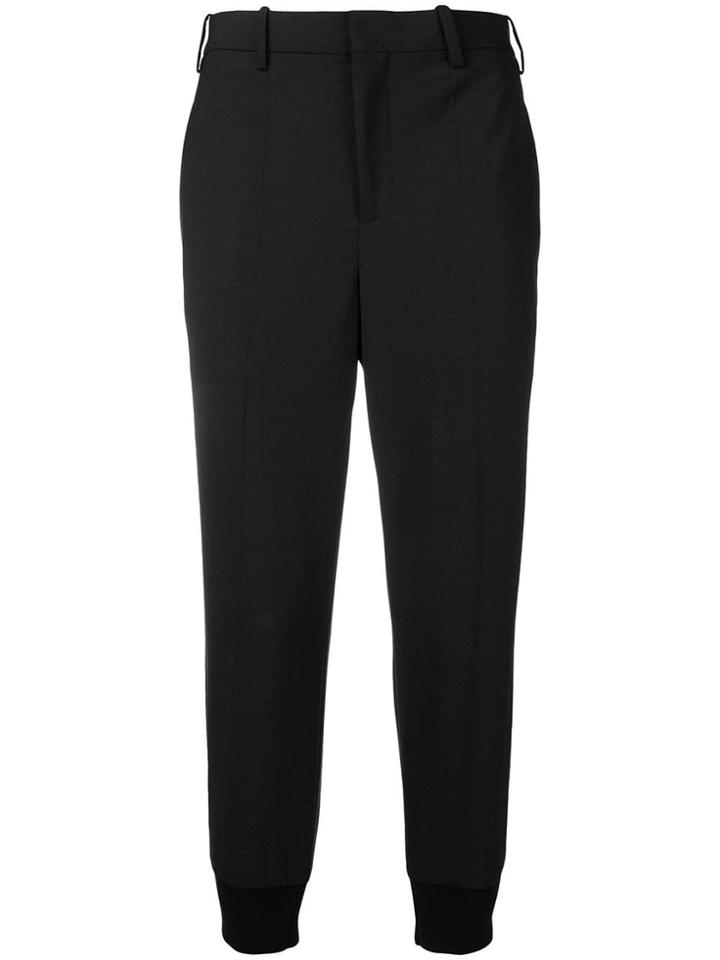 Neil Barrett Tapered Cropped Trousers - Blue