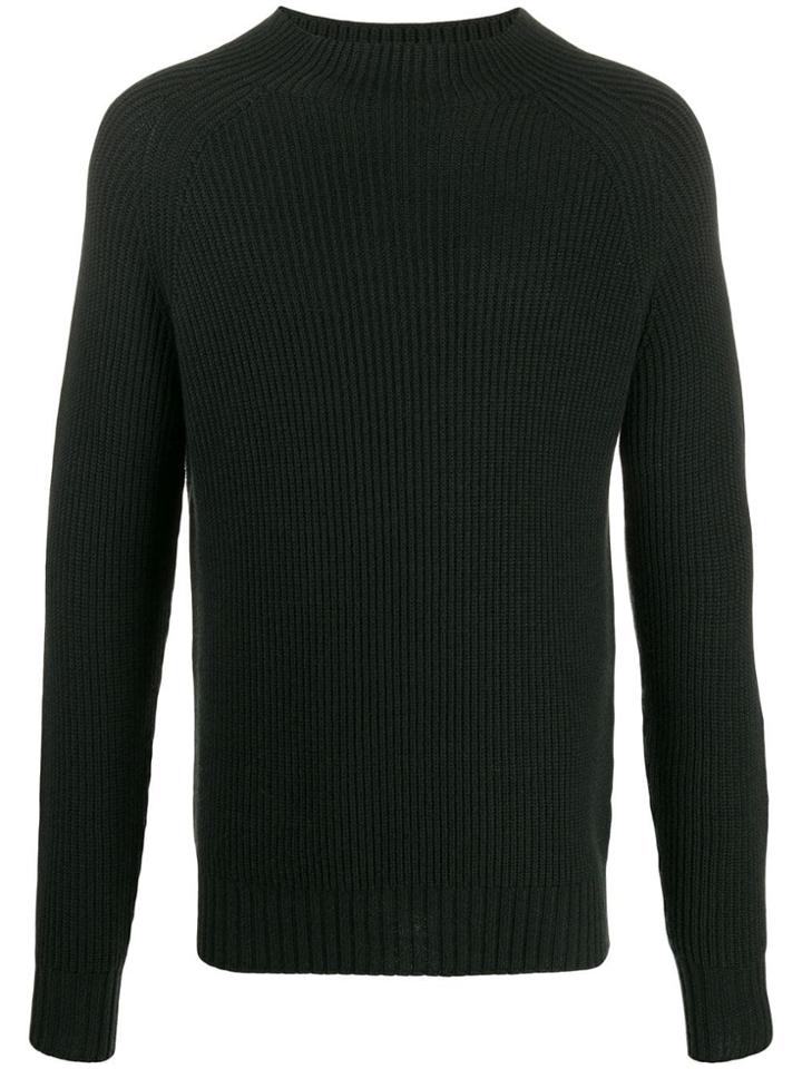 Aspesi Crew-neck Knit Sweater - Green