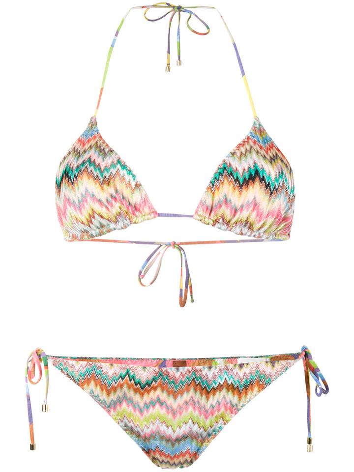 Missoni - Mare Zig-zag Triangle Bikini - Women - Nylon/spandex/elastane/rayon - 38, Nylon/spandex/elastane/rayon