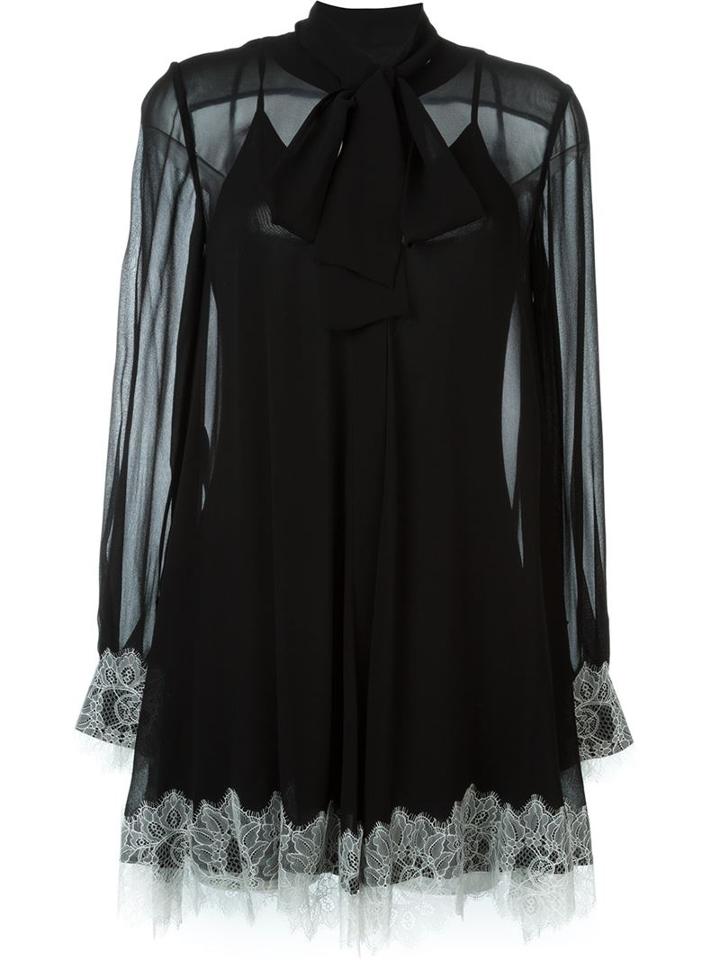 Mcq Alexander Mcqueen Floral Lace Hem Dress