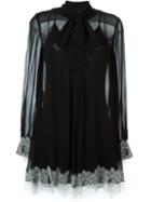 Mcq Alexander Mcqueen Floral Lace Hem Dress