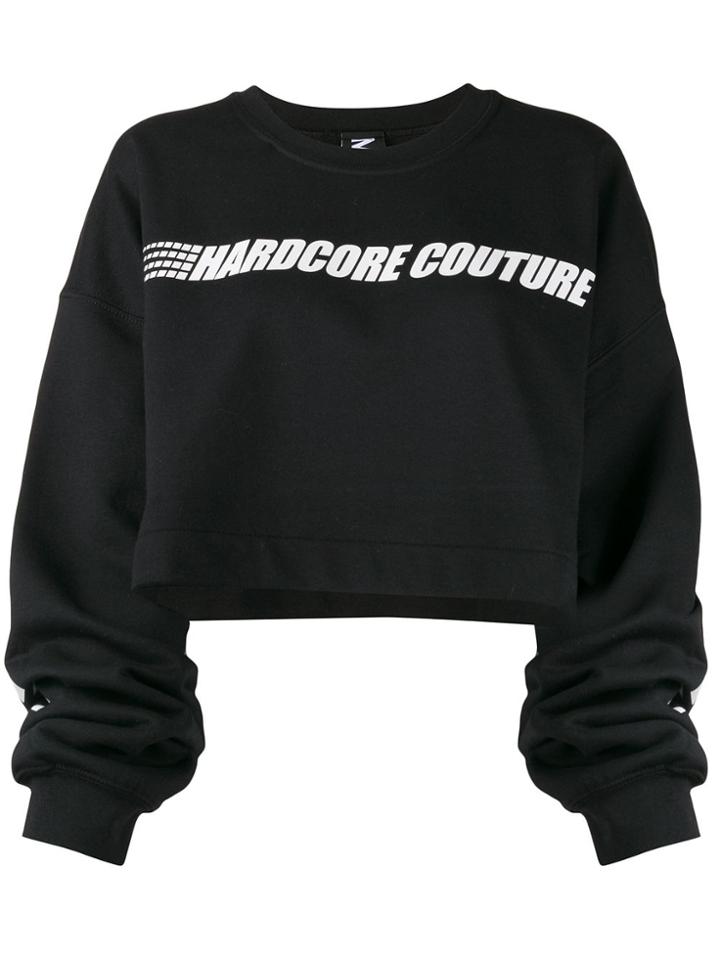 Mia-iam Super 25 Cropped Sweatshirt - Black