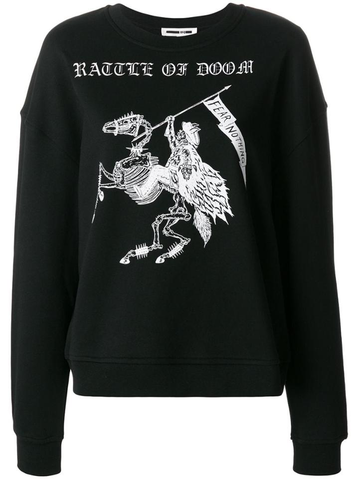 Mcq Alexander Mcqueen Fear Nothing Sweatshirt - Black