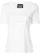 Boutique Moschino Logo Cutout T-shirt - White