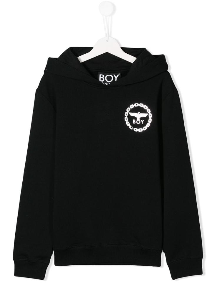 Boy London Kids Teen Eagle Logo Hoodie - Black