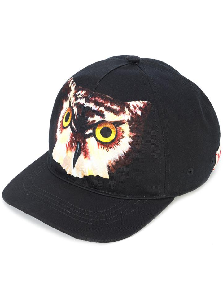 Gucci Owl Print Cap - Black