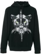 Marcelo Burlon County Of Milan - Panther Printed Hoodie - Men - Cotton - Xxl, Black, Cotton