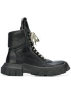 Rick Owens Rick Owens Ru18f1875lhv Black Leather/fur/exotic