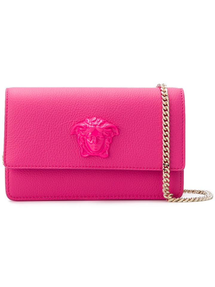 Versace Medusa Empire Clutch - Pink & Purple