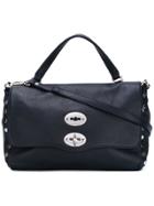 Zanellato Large Studded Detailed Tote - Blue