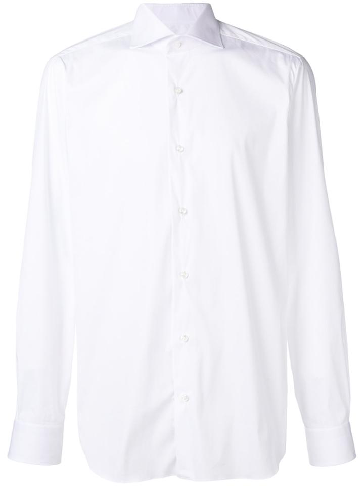 Barba Spread Collar Shirt - White