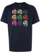 Ps By Paul Smith Multi Logo Print T-shirt, Men's, Size: Xl, Blue, Cotton