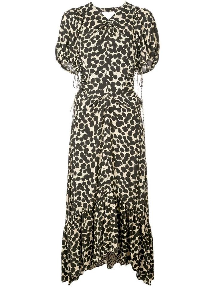Proenza Schouler Ruched Cut-out Midi Dress - Yellow