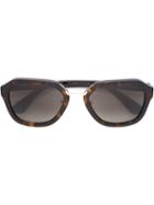 Prada Eyewear - 'cinéma' Sunglasses - Women - Acetate - One Size, Brown, Acetate