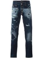 Philipp Plein 'do This' Jeans, Men's, Size: 32, Blue, Cotton/polyester