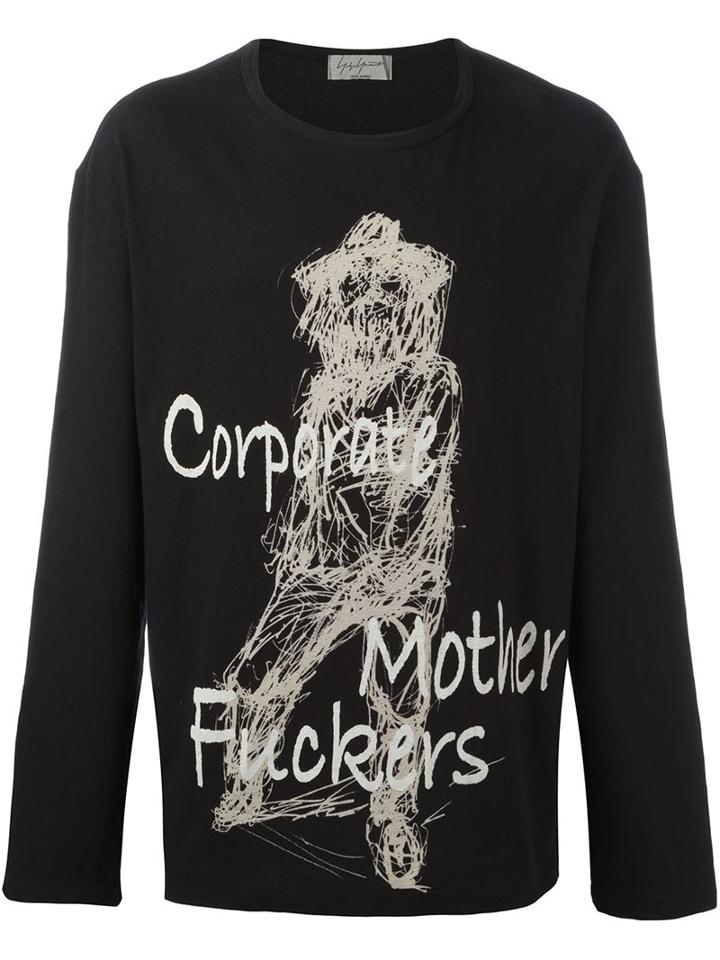 Yohji Yamamoto Scratched Sketch Sweatshirt