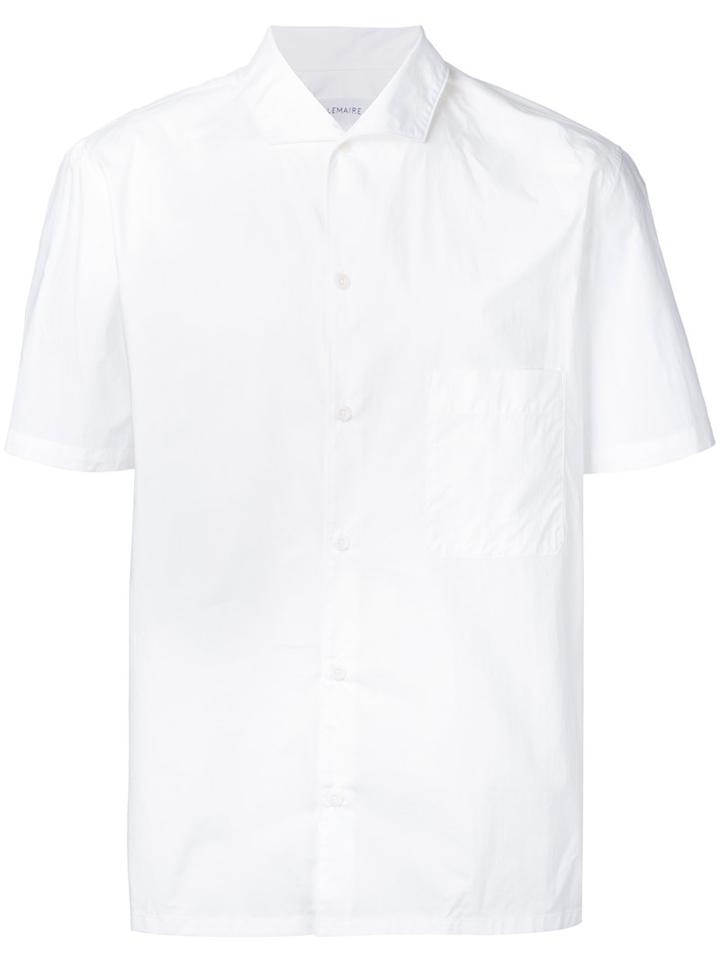 Lemaire Short Sleeve Shirt, Men's, Size: 50, White, Cotton