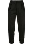 Nili Lotan Cropped Cargo Trousers - Black