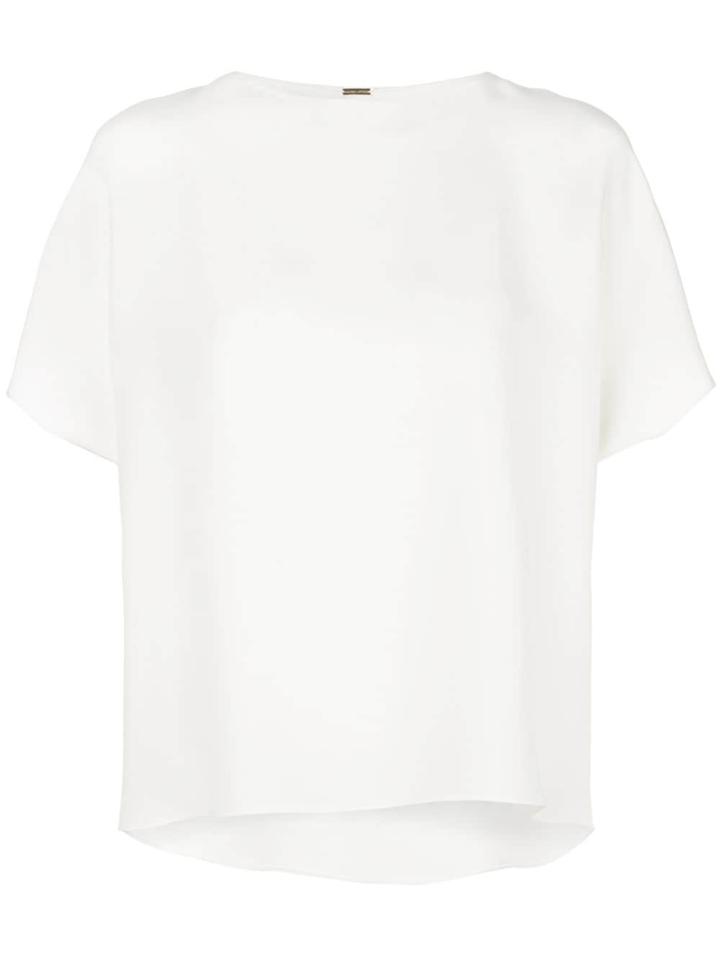 Adam Lippes Crepe Short-sleeve Top - White