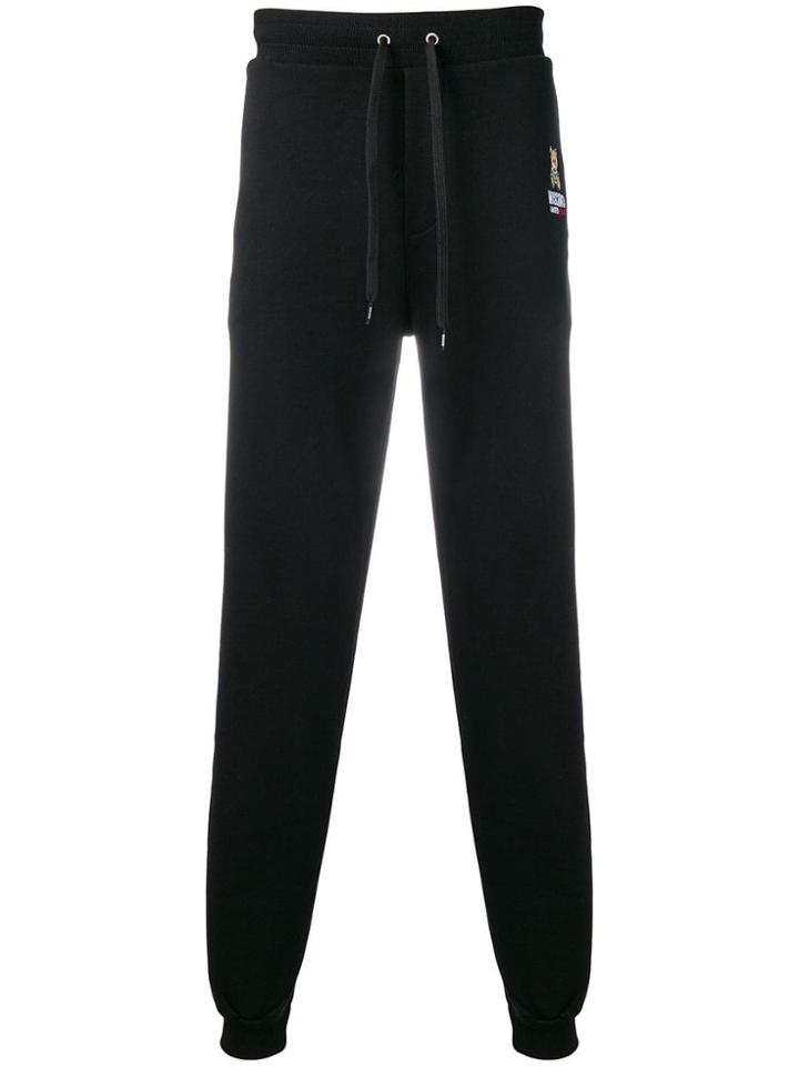 Moschino Embroidered Sweatpants - Black