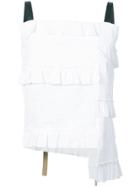 Loewe Short Ruffled Top - White