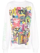 We11done Horror Print Sweatshirt - White