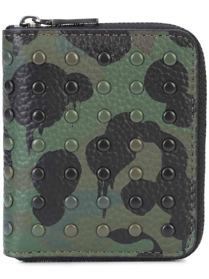 Coach Small Zip Around Wallet - Green