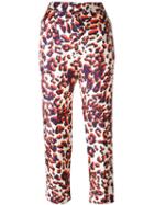 Msgm Animalier Print Trousers