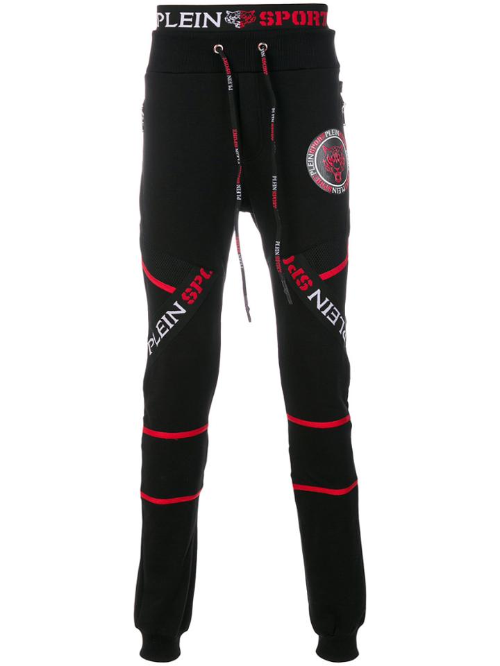 Plein Sport Printed Track Pants - Black