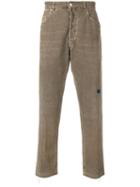 Golden Goose Distressed Corduroy Trousers - Neutrals