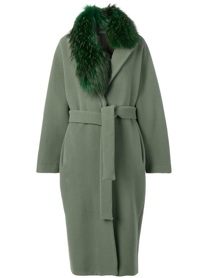 Gianluca Capannolo Belted Coat - Green