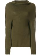 Marni Wide Turtleneck Sweater - Green