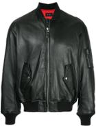 G.v.g.v. Lace Up Detail Bomber Jacket - Black