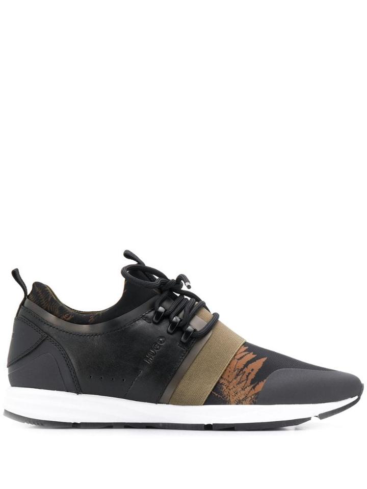 Hugo Hugo Boss Lace-up Low-top Sneakers - Black