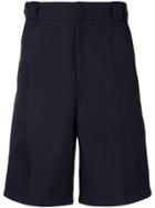 Prada High Waisted Knee Length Shorts - Blue