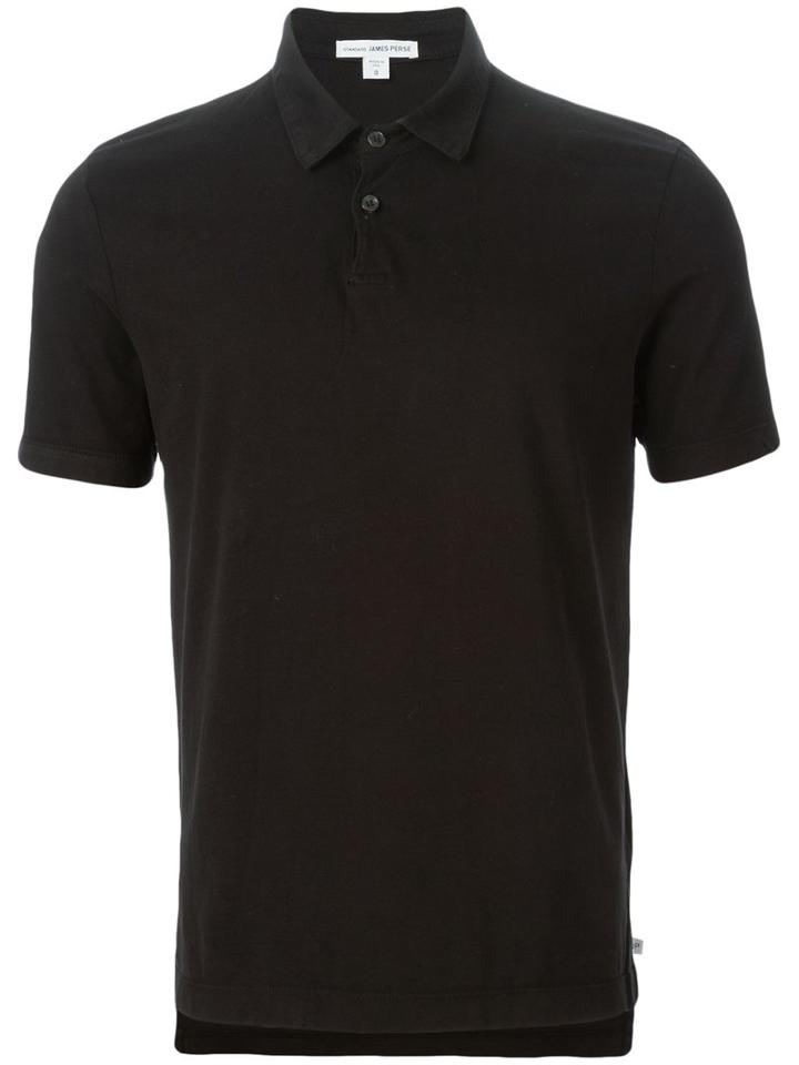 James Perse - Basic Polo Shirt - Men - Cotton - 5, Black, Cotton