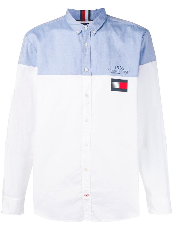 Tommy Hilfiger Logo Printed Shirt - White
