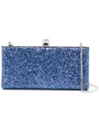 Jimmy Choo Celeste Clutch, Women's, Blue, Leather/brass/pvc