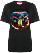 No Ka' Oi Tribal Sequinned Icon T-shirt - Black
