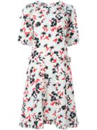 Marni Ruffled 'sistowbell' Print Dress, Women's, Size: 44, Nude/neutrals, Silk