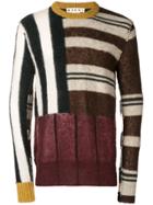 Marni Striped Knit Sweater - Brown
