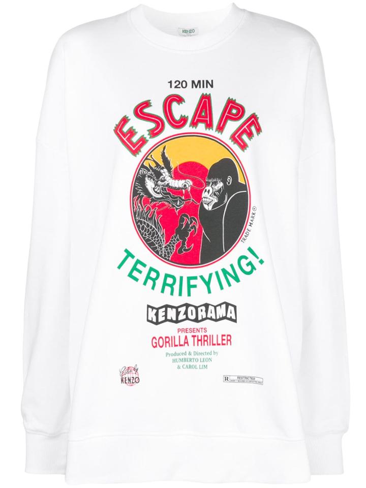 Kenzo Movie Posters Sweatshirt - White