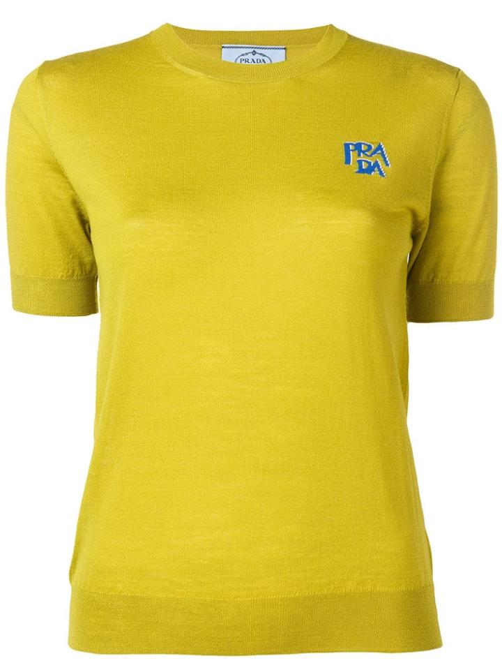 Prada Short Sleeved Jumper - Green
