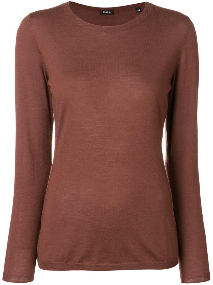 Aspesi Slim Fit Top - Brown