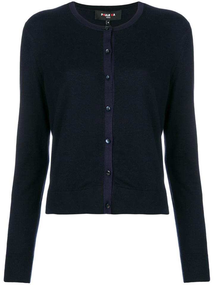 Paule Ka Buttoned Cardigan - Blue