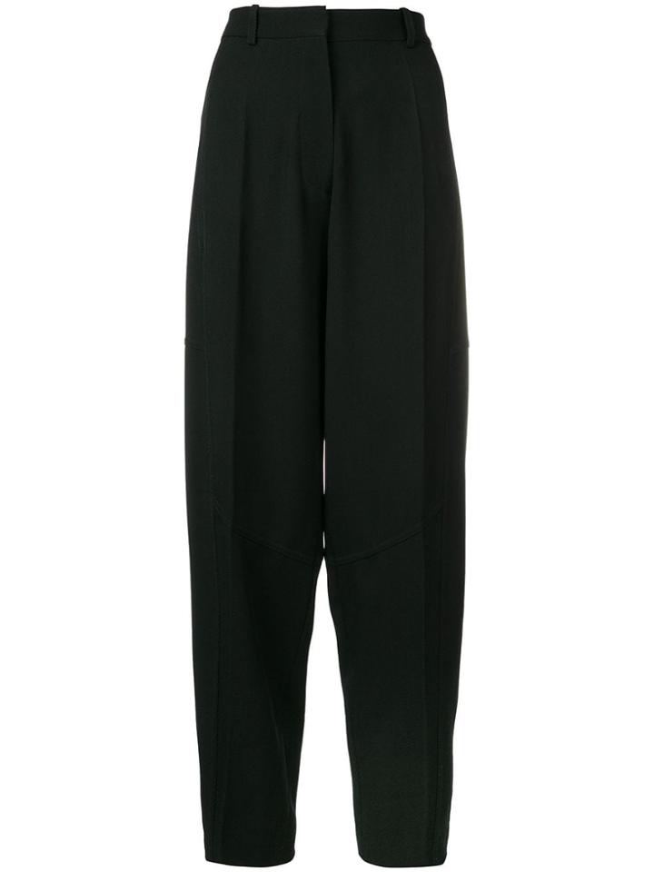 Victoria Beckham High Wasted Paneled Trousers - Black