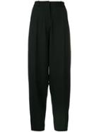 Victoria Beckham High Wasted Paneled Trousers - Black
