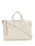 Orciani Pebbled Medium Tote Bag - White