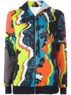 Versace 'jagged Baroque' Print Hoodie - Multicolour
