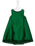 Miss Blumarine A-line Satin Dress, Girl's, Size: 12 Yrs, Green